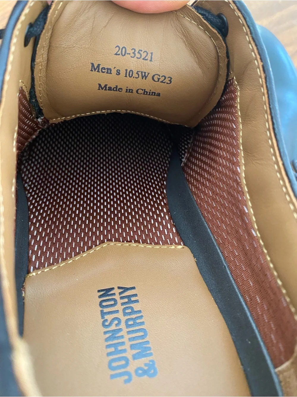 Johnston & Murphy Black Leather Shoes Men’s 10.5 W
